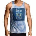 The Beatles Awesome Tie Dye Blue Tank Shirt