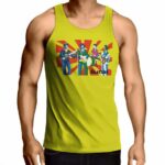 The Beatles Band Retro Vibrant Art Singlet