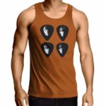 The Beatles Guitar Pick Shaped Art Tank Top