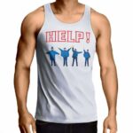 The Beatles Help Cover Art White Tank Shirt