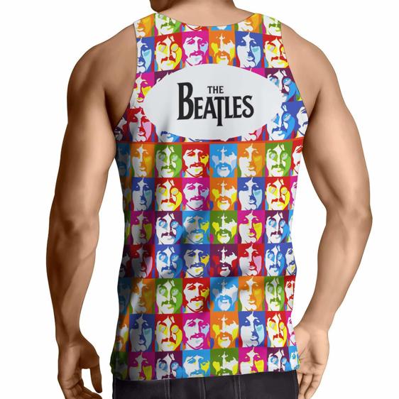 The Beatles Members Portrait Design Tank Shirt