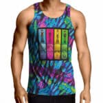 The Beatles Multicolor Tie Dye Design Tank Top