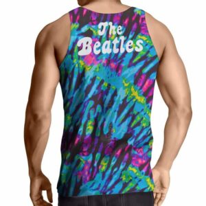 The Beatles Multicolor Tie Dye Design Tank Top