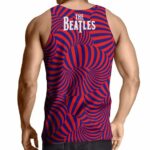 The Beatles Portrait Colored Swirl Art Singlet