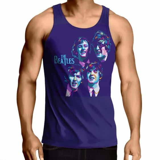 The Beatles Portrait Design Sleeveless Shirt