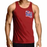 The Beatles Portrait In Colors Red Tank Top
