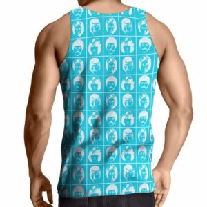 The Beatles Silhouette Pattern Muscle Shirt
