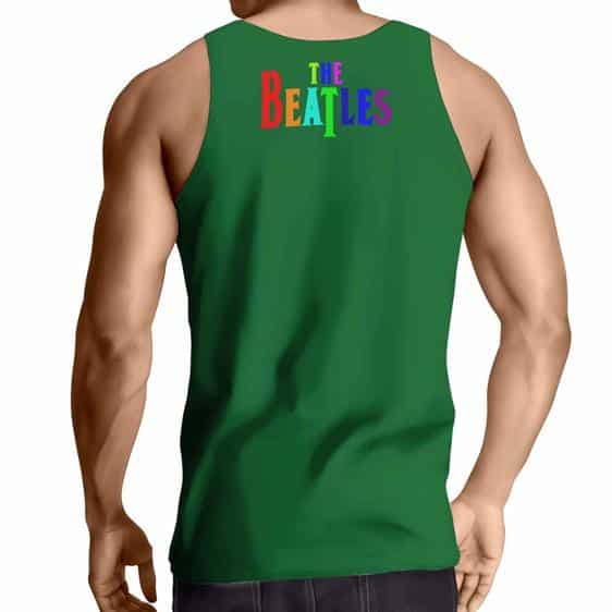 The Beatles Submarine Art Green Muscle Shirt