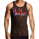 The Beatles UK And Tribal Pattern Tank Shirt