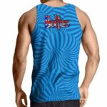 The Beatles UK Flag Blue Spiral Art Tank Top
