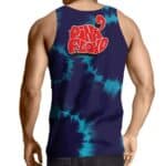 Wish You Were Here Blue Tie Dye Art Tank Top