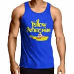 Yellow Submarine Logo The Beatles Blue Singlet