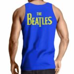 Yellow Submarine Logo The Beatles Blue Singlet