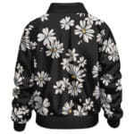 Awesome Rock Band Nirvana White Floral Pattern Bomber Jacket
