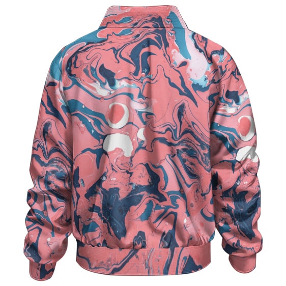 Come As You Are Trippy Pastel Pink Drip Nirvana Bomber Jacket