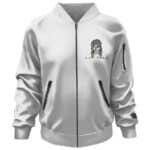 Kurt Cobain Come As You Are Skull Logo White Bomber Jacket