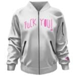 Kurt Cobain Funny Cartoon Art Fuck You Bomber Jacket