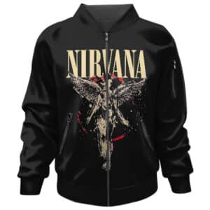 Nirvana Final Album In Utero Grunge Logo Dope Bomber Jacket