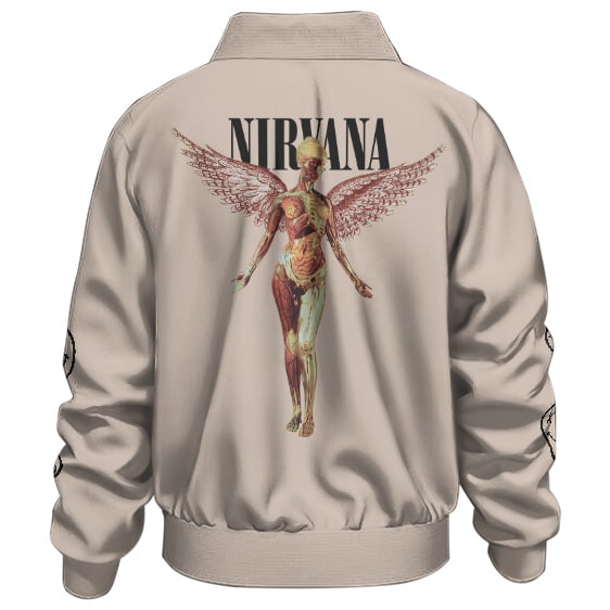 Nirvana In Utero Baby's Womb Logo Art Bomber Jacket