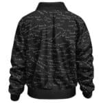 Nirvana Song Lyrics Typography Art Bomber Jacket