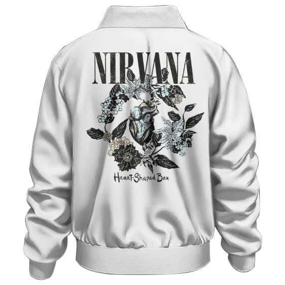 Nirvana's Song Heart-Shaped Box Floral Art Bomber Jacket