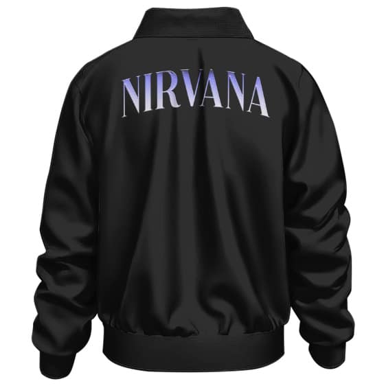 Rock Group Nirvana Members Negative Photo Art Bomber Jacket