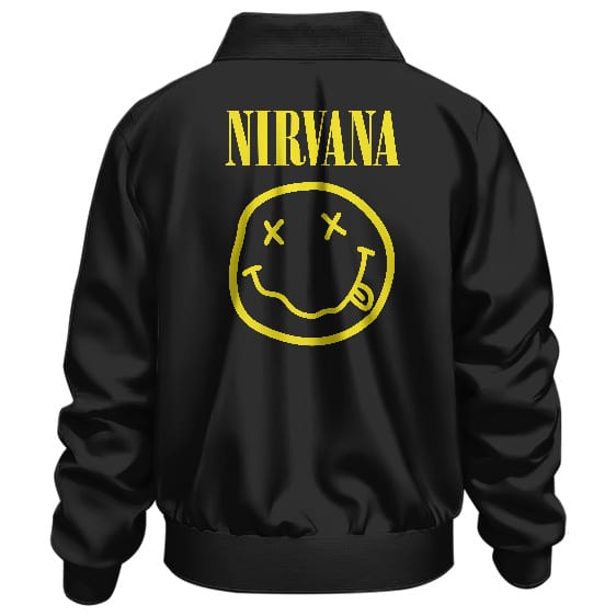 Rock Group Nirvana Multicolor Logo Art Bomber Jacket