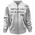 Smells Like Teen Spirit Rose Flower Typography Art Bomber Jacket