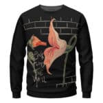 Pink Floyd Album The Wall Flower Art Dope Black Sweatshirt