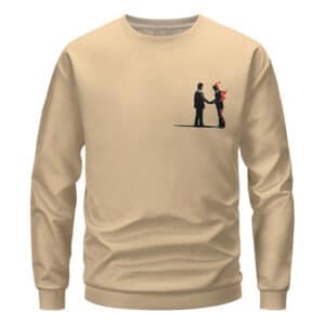Wish You Were Here Pink Floyd Minimalist Men Logo Crewneck Sweatshirt
