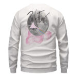 American Band Pink Floyd Heart Flower Logo White Sweatshirt