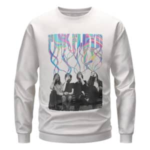 Pink Floyd Band Members Color Swirl Art Crewneck Sweater