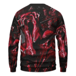 Pink Floyd Grunge Man Skull Cover Art Red Crewneck Sweater