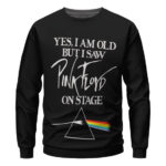 Pink Floyd On Stage Prism Typography Art Sweater