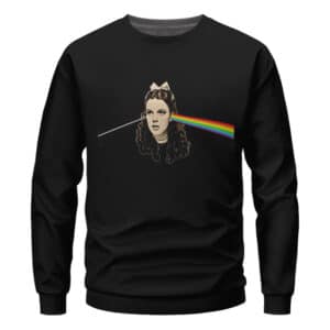 Pink Floyd Rainbow Prism Woman Head Logo Black Sweater