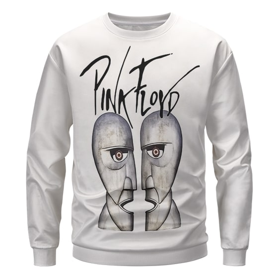 Pink Floyd The Division Bell Statue White Crewneck Sweater