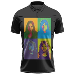 American Band Pink Floyd Members Portrait Pop Art Tennis Shirt