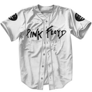 American Band Pink Floyd Minimalist Name Logo White Baseball Jersey