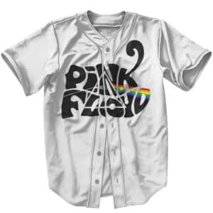 American Rock Band Pink Floyd Name Rainbow Logo Baseball Jersey