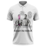 Floyd Lawson Comics Style Photo Art White Pink Floyd Tennis Shirt