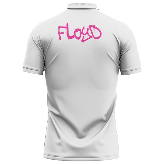 Floyd Lawson Comics Style Photo Art White Pink Floyd Tennis Shirt