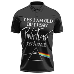 I Saw Pink Floyd On Stage Rainbow Prism Art Black Tennis Shirt