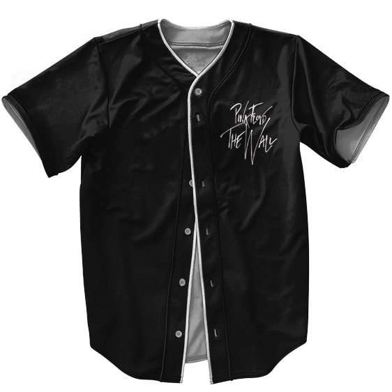 Pink Floyd B-Side Welcome To The Machine Black Baseball Jersey