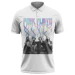 Pink Floyd Band Members Color Swirl Art Polo Tee