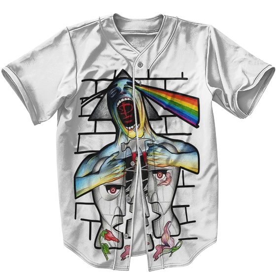 Pink Floyd Dark Side Of The Moon X Division Bell Poster Baseball Jersey
