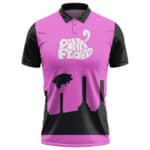 Pink Floyd Iconic Pig Ballon Concert Shadow Black Pink Polo Tee