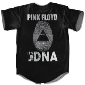 Pink Floyd It's In My DNA Fingerprint Art Black Baseball Jersey