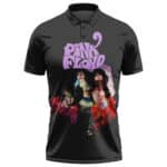 Pink Floyd Members Classic Photo Typography Art Golf Shirt