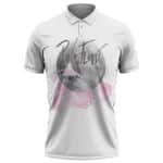 Pink Floyd Rainbow Prism Moon Pink Smoke Art Polo Shirt