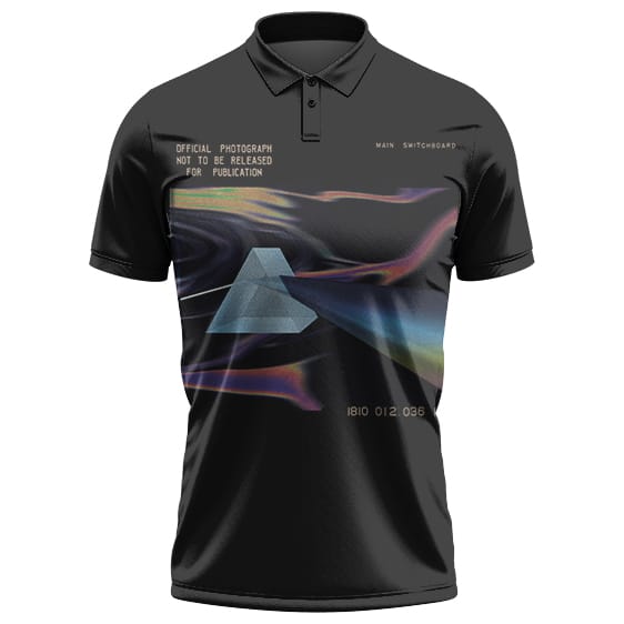 Pink Floyd Rainbow Prism Official Photograph Art Dope Polo Shirt